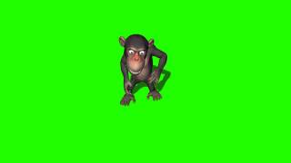 monkey dance 2 in green screen [upl. by Leviralc]