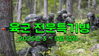 육군 전문특기병 2025년 3월  5월 입영 모집 안내 [upl. by Nawuq]