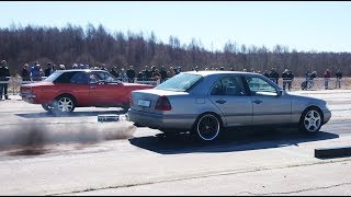 72 Ford Taunus vs MercedesBenz C220d 30TD BiT GT2359V  Pro52 14 mile drag race [upl. by Fergus]