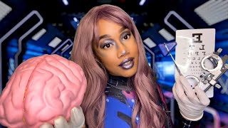 ASMR Alien FULL BODY Exam Detailed Medical Roleplay 👽🛸 ASMR Alien Roleplay  Cranial Nerve Exam [upl. by Rima]