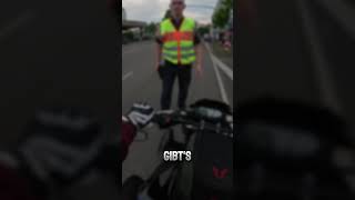 Ein knackiges Gespräch mit der Polizei motorrad fahren motovlog motovlogger [upl. by Nosyerg]