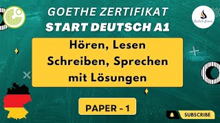 Start Deutsch A1  Goethe Exam Practice material ModellTest Paper 1  Learn German Online [upl. by Babbette]