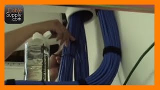 Installing Cable and Terminating a Patch Panel Part 3 of 4 [upl. by Adlig502]