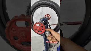 How to make electric bike using 775 DC motor in cycle electric cycle shorts [upl. by Neved135]