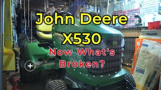 John Deere X530  Broken Mower Lift Handle Fixed [upl. by Resee]