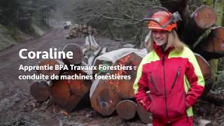 Coraline  Entreprises de travaux agricoles ruraux et forestiers  Des métiers au féminin [upl. by Llertnahs]