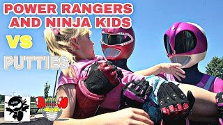 Power Rangers and Ninja Kids vs Putties [upl. by Aryas]