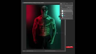 Portrait Dual Lighting Effect in Photoshop photoshop photoediting photography [upl. by Kester]