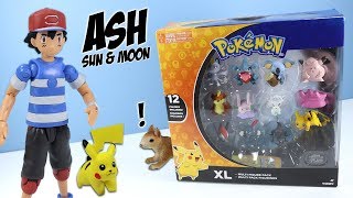 Pokemon Ash amp Pikachu and XL Multi Figure Pack 2018 Tomy Toys [upl. by Swisher436]