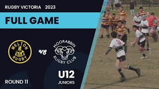 2023 U12  Melton V Moorabbin  R11 [upl. by East]