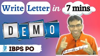 Write Letter in 7 mins  Letter Writing Demo  IBPS  PO  Mains [upl. by Jon]