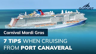 Carnival Mardi Gras BEST Tips for Cruising from Port Canaveral  Go Port [upl. by Koloski]