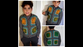 Abrigo crochet y dos agujas Parte 1 crochetpatterns crochet tejercrochet [upl. by Saberhagen]