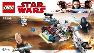 LEGO Instructions  Star Wars 75206  Jedi and Clone Troopers Battle Pack [upl. by Labinnah]