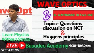 Wave Optics Newtons Corpuscular theory and Huygens wave theory of light  QampA [upl. by Henriha]