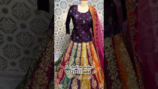 Mehndi dress design 2024  multi color lehnga  hs attire [upl. by Biegel913]