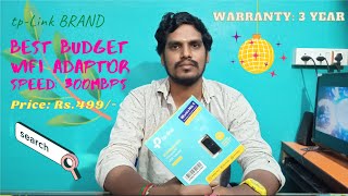 Best Budget WiFi USB Adapter  TpLink N300 Mini TLWN823N Unboxing amp Review in Tamil  PriceRs499 [upl. by Yendyc]