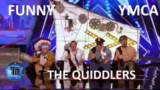 The Quiddlers FUNNY quotYMCAquot Performance  Americas Got Talent 2017 [upl. by Sidwell491]