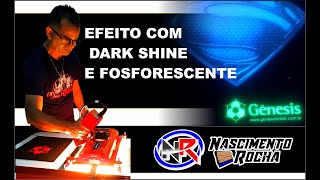 TINTAS QUE ACENDEM NO ESCURO FOSFORESCENTE E DARK SHINE NA SERIGRAFIA [upl. by Atteuqehs]