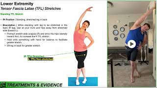 Tensor Fascia Latae TFL  Stretches for IT Band Syndrome [upl. by Nowell]