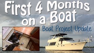 Boat Project List amp Tour 4 Month Update 1999 Bayliner 4788 Motor Yacht [upl. by Anertak]