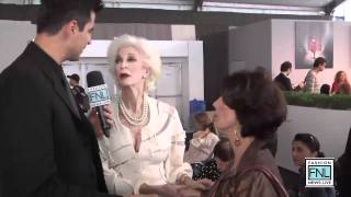 Carmen DellOrefice at Mercedes Benz Fashion News Live [upl. by Eatnoj]