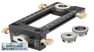 Cabinet Hardware Drill 681012mm Hole Punch Locator Flat Screw Woodworking Drill Jig Review [upl. by Gothart]