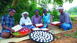 Muttai Paniyaram Kulambu  Egg Paniyaram Gravy  Chettinad Muttai Kulambu  Traditional Village Food [upl. by Aerdnac544]