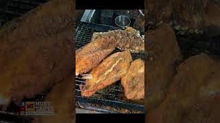 Big Grilled Fish  Charcoal Fish Cooking streetfood ytshort [upl. by Wendie]