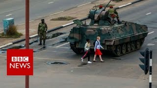 Zimbabwe crisis Mugabe under house arrest after army takeover  BBC News [upl. by Eerdna]