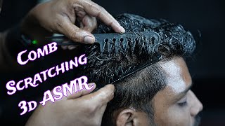 Comb Scratching ASMR Head Massage  3d Sound Scratching Head Massage ASMR  Scratching With Comb [upl. by Welker402]