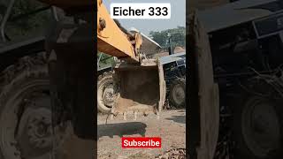 Eicher 333 tractor sliped from road youtubeshorts ctusahni sonalika tractor viral shorts [upl. by Markos]