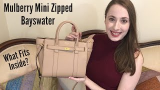 Mulberry Mini Zipped Bayswater  What Fits Inside amp First ImpressionsReveal [upl. by Justinian844]