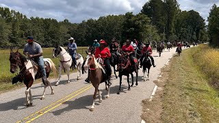 Sumter High Steppers Trailride 2024 cowboylife horse cowgirl cowboyculture linedance fun [upl. by Layney]