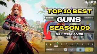 Top 10 Best Guns in Season 9 CODM 2024  Gunsmith Loadouts  Call of duty Mobile [upl. by Alver]