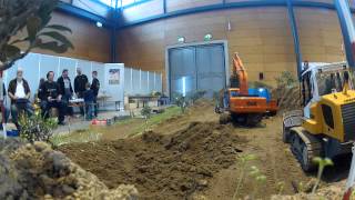 RC Modelltruck  Betrieb auf der Baustelle in Freiburg i B HERO2 [upl. by Nyliret]