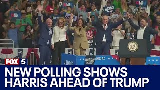 New polling shows Harris ahead of Trump [upl. by Torry]