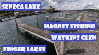 Magnet Fishing Seneca Lake Watkins Glen HUGE Magnet Zebra Mussels Beautiful Prom Pics Pruyne Time [upl. by Marketa254]