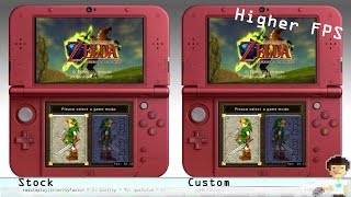 3DS NTR CFW Streaming Custom Settings VS Stock Settings Higher FPS [upl. by Nylaret146]