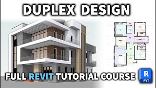 Autodesk Revit Architecture 2024 Full Beginners Tutorial Course [upl. by Hnao]