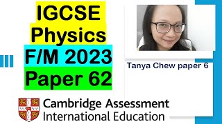 Strategies you will ever need in answering IGCSE Physics 0625  FM 2023 P621 [upl. by Englebert]