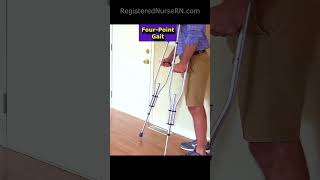 CRUTCH GAIT Patterns You Need to KNOW in Less Than 60 Seconds  Nursing shorts [upl. by Katy]