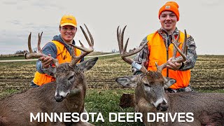 2 BIG BUCKS IN 1 DAY Minnesota Deer Drives [upl. by Jelle]