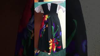 Pinafore 180 degree flare dress tutorial youtubeshorts fabric cutting ✂️ like subscribe please [upl. by Lyrad]