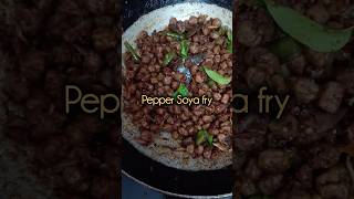 Spicy 🔥 Pepper Soya Fry food indianfood trendingshorts soya spicyfood cooking pepperfry [upl. by Nnylarej]