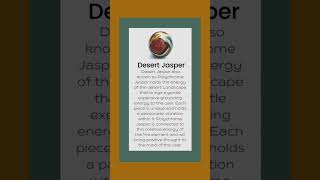 Desert Jasper Crystal Benefits  meaning card Fire element positive thought [upl. by Adnuhs449]