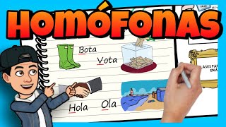 😍 Palabras HOMÓFONAS para NIÑOS ► con EJERCICIOS [upl. by Ahsym]