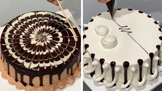 Satisfying Chocolate Cake Decorations Compilation  Amazing Chocolate Cake Decorating Ideas [upl. by Trela]