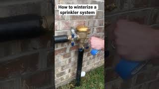 How to winterize a sprinkler system [upl. by Kazimir426]