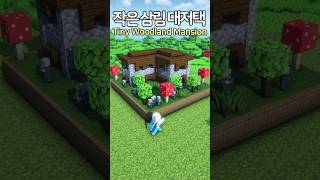 Minecraft Tiny Woodland Mansion 🌳 Minecraft minecraftbuild 마인크래프트 [upl. by Bunch]